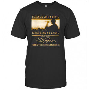 Chester Bennington Screams Like A Devil Sings Like An Angel 1976 2017  T-Shirt
